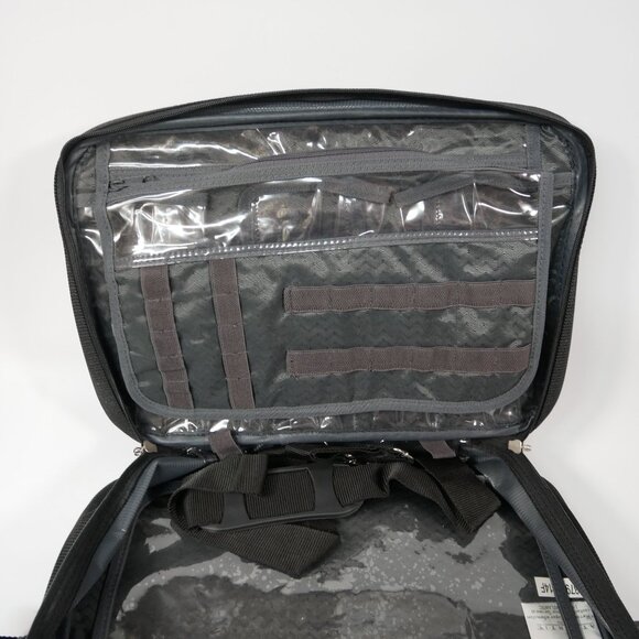 Atlantic Infinity Black Travel Bag With Adjustable Strap & Multiple Compartments - Picture 7 of 12